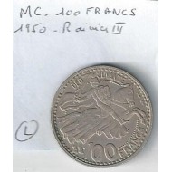 Monnaies Monaco - 100 Francs 1950 Rainier III 